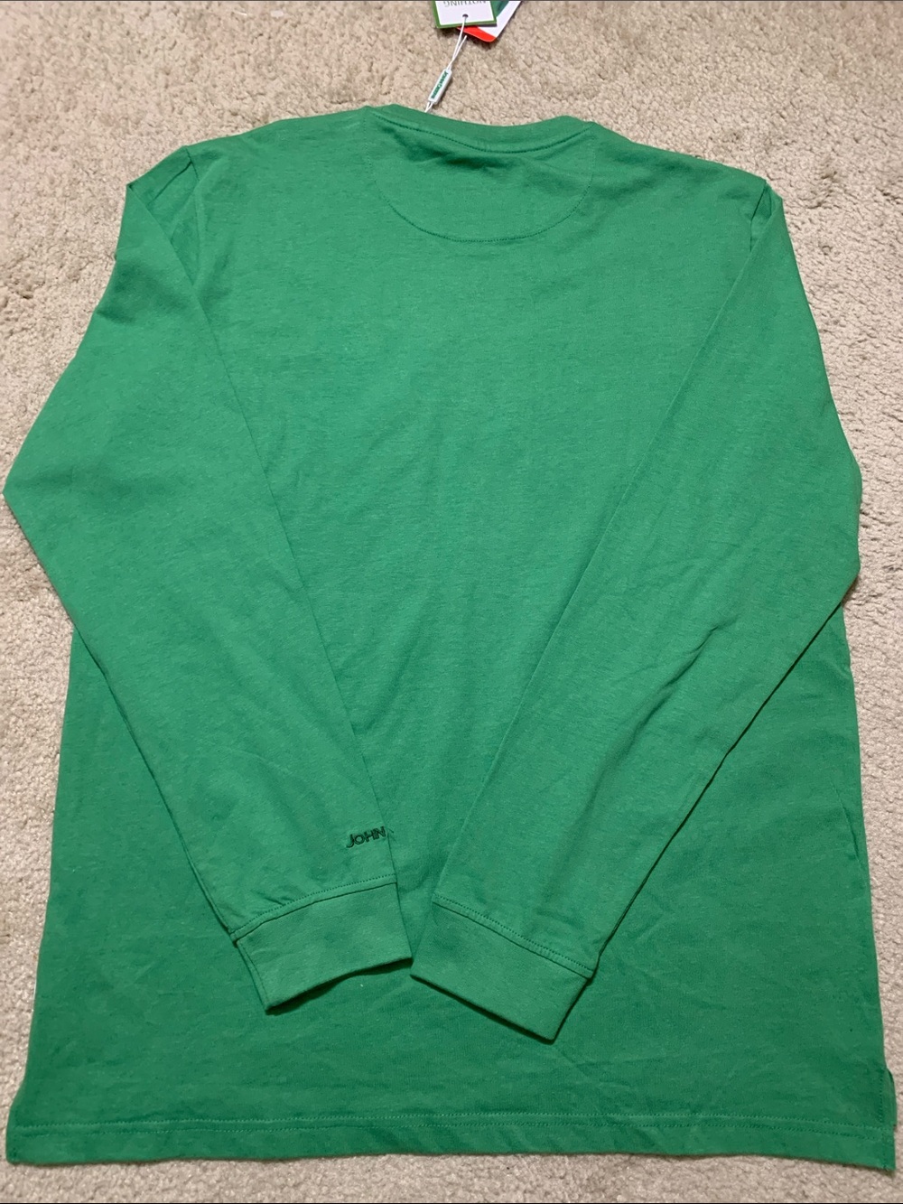 John Deere Green Long Sleeve Shirt with Logo - Picture 7 of 7